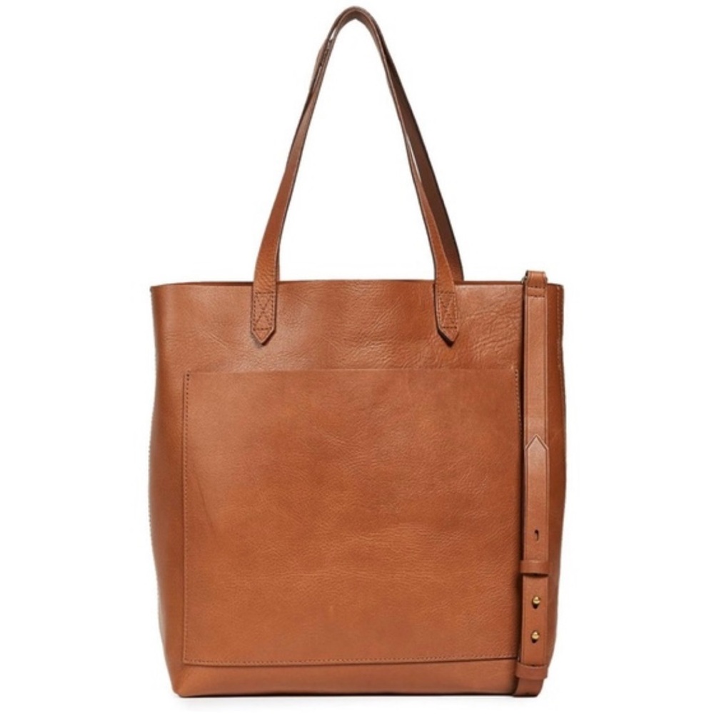 Madewell Medium Transport Cognac Leather Bag